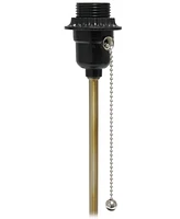 Simple Designs Hammered Metal Organizer Table Lamp with Usb Charging Port and Fabric Shade