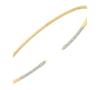 Wrapped Diamond Skinny Cuff Bangle Bracelet (1/10 ct. t.w.) in 14k Gold, Created for Macy's