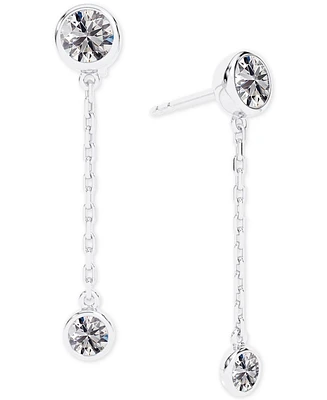 Portfolio by De Beers Forevermark Diamond Bezel Chain Drop Earrings (5/8 ct. t.w.) in 14k White Gold