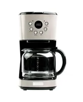 Dorset Modern 12-Cup Programmable Coffee Maker with Strength Control and Timer -75028