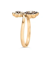 Le Vian Chocolate Diamond & Vanilla Diamonds Ring (3/8 ct. t.w.) 14k Rose, Yellow or White Gold