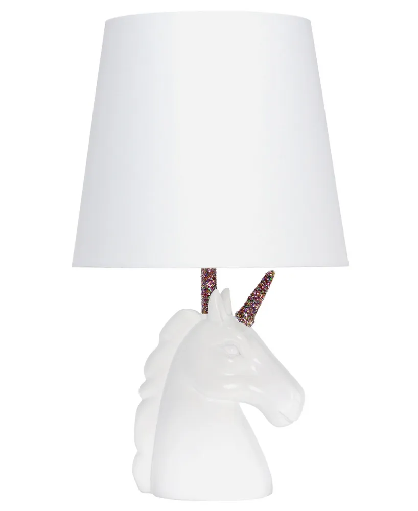 Simple Designs Sparkling Unicorn Table Lamp