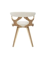 Gardenia Mid-Century Modern Dining and Accent Chair with Swivel
