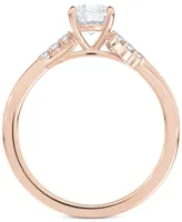Portfolio by De Beers Forevermark Diamond Round-Cut Twisted Band Engagement Ring (1/2 ct. t.w.) in 14k Rose Gold
