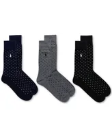 Polo Ralph Lauren Men's 3-Pk. Classic Dot Dress Socks