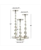 Candle Holder, Set of 3 - Silver