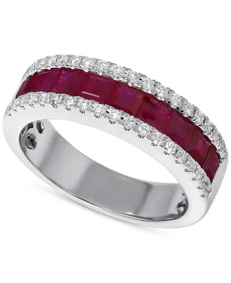 Ruby (1-3/4 ct. t.w.) & Diamond (1/4 ct. t.w.) Ring in 14k White Gold