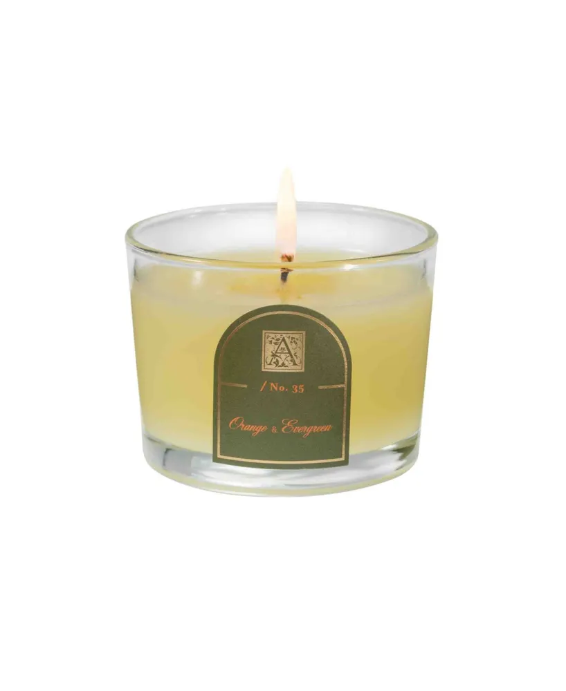 Aromatique Orange and Evergreen Glass Tumbler Candle