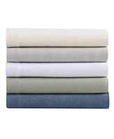 Eddie Bauer Solid 100% Cotton Brushed Flannel -Pc. Sheet Set