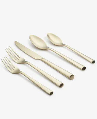 Cambridge Silversmiths Gilda Satin 20-Piece Flatware Set, Service for 4 - Champagne Gold