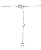Giani Bernini Cubic Zirconia Star Pendant Necklace in Sterling Silver, 16" + 2" extender, Created for Macy's