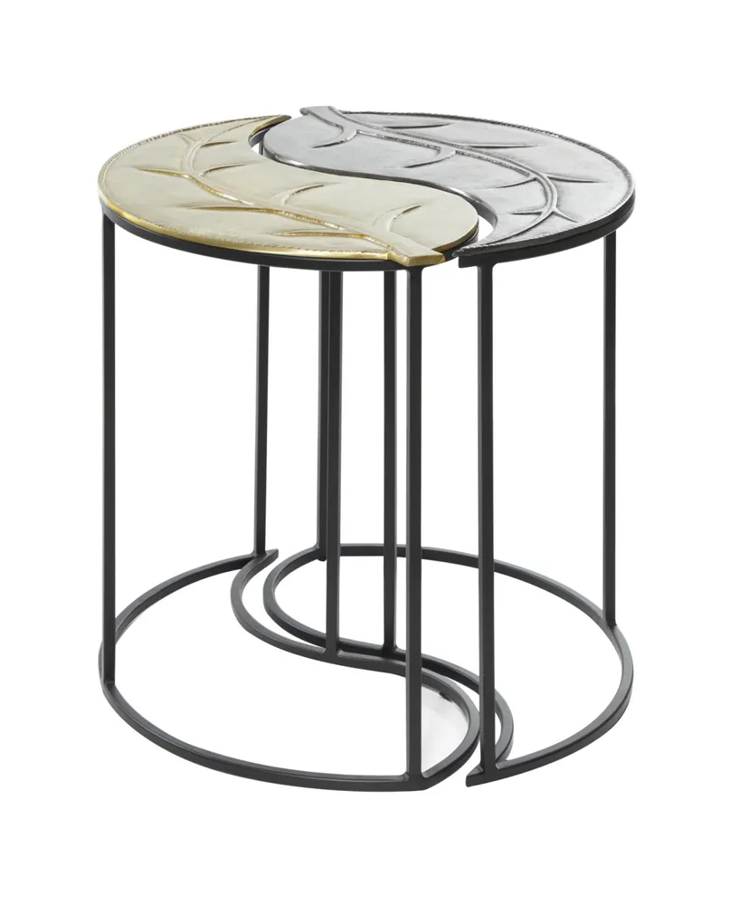 Contemporary Accent Table, Set of 2