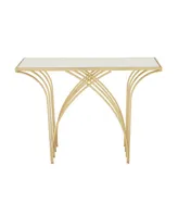 Modern Metal Console Table - Gold