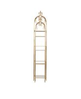 Contemporary Shelving Unit, Set of 2 - Gold