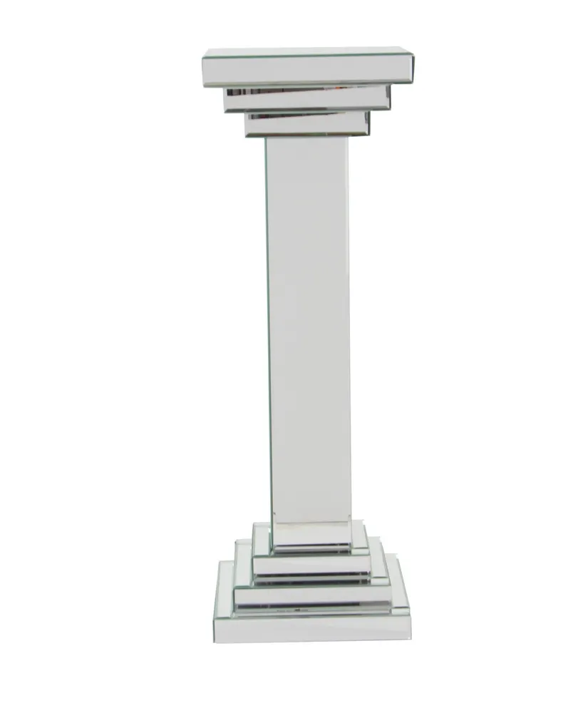 Glam Pedestal Table - Silver