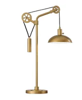 Neo Table Lamp with Spoke Wheel Pulley System