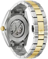 Bulova Men's Automatic Surveyor Gold-Tone Stainless Steel Bracelet Watch 42mm - Two