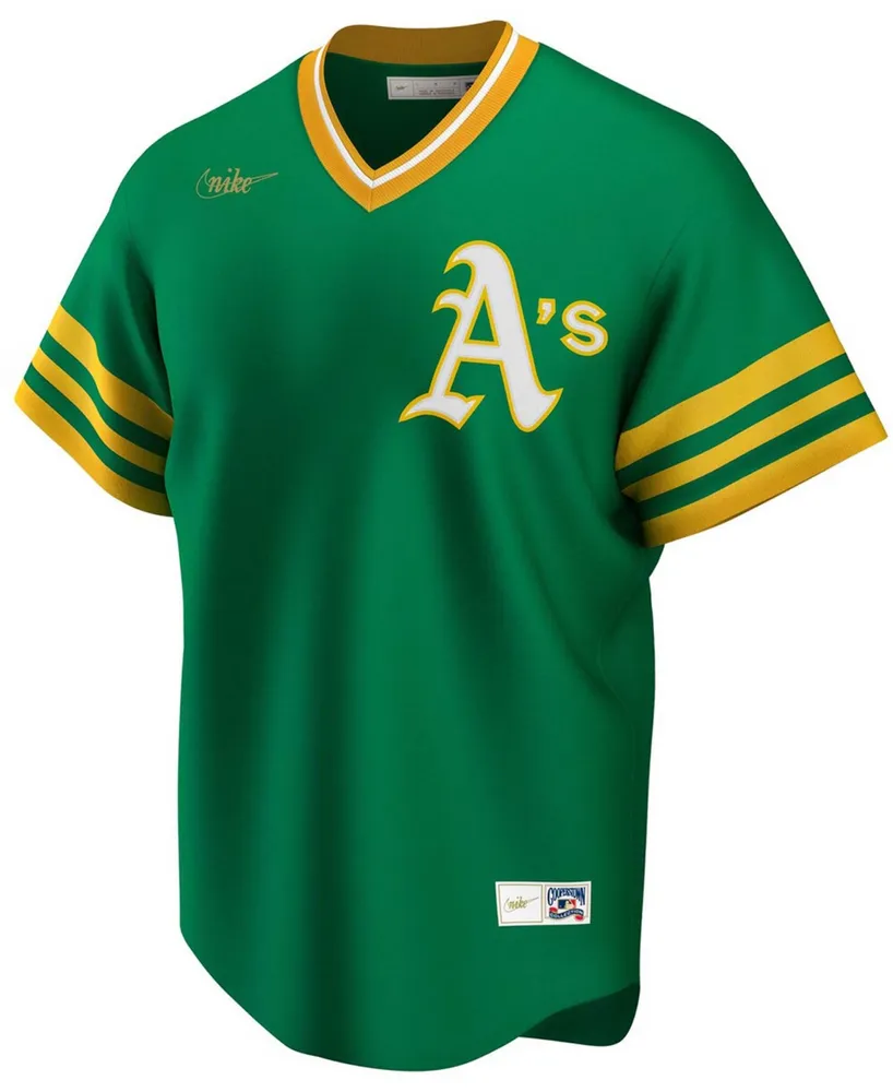 Men's Kelly Green Oakland Athletics Road Cooperstown Collection Team Jersey