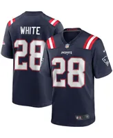 Men's James White Navy New England Patriots Game Jersey