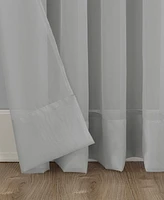 No. 918 Mallory Voile Sheer Rod Pocket Curtain Panel, 84" x 59" - Silver