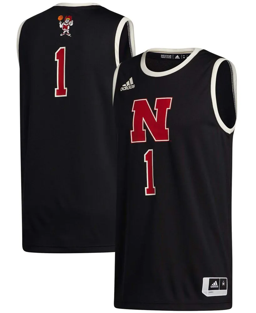 Men's #1 Black Nebraska Huskers Swingman Jersey