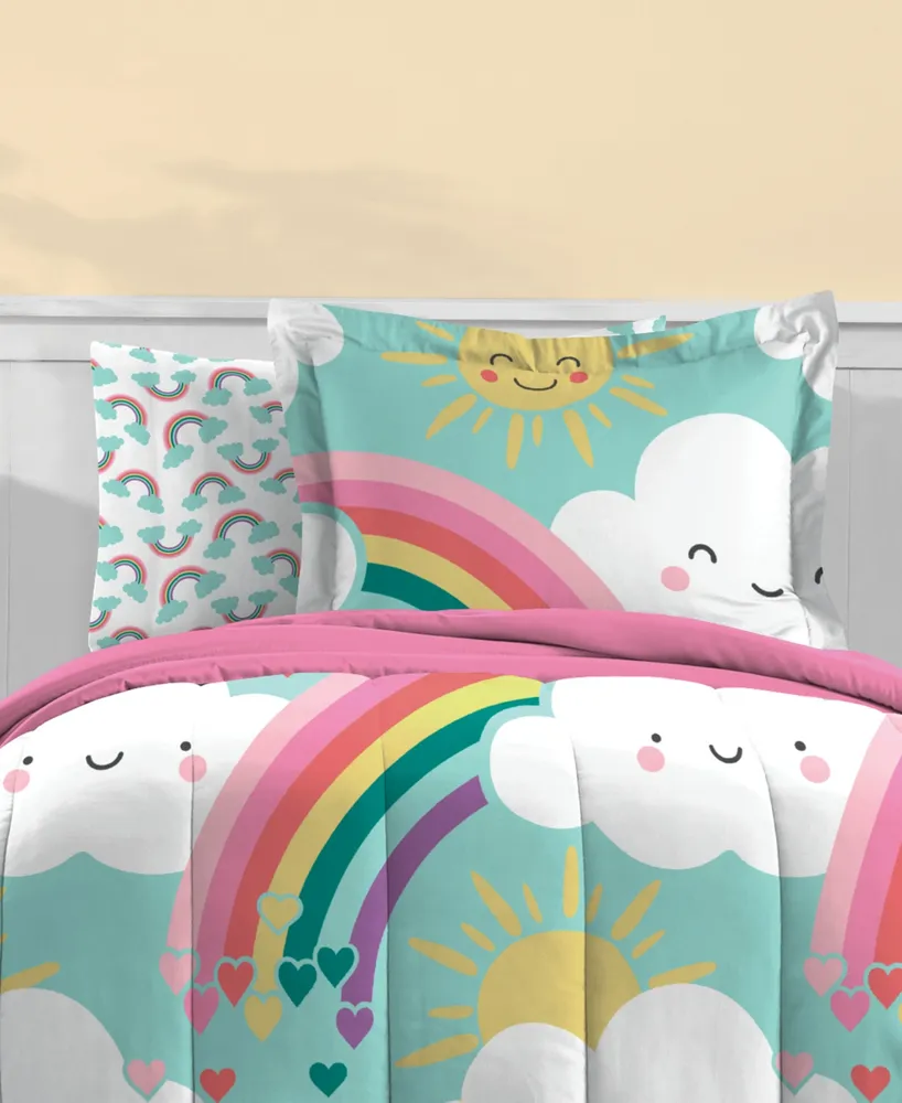Dream Factory Rainbow Flare Full Comforter Set, Set of 5