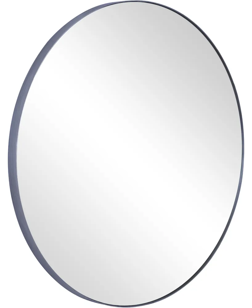 Round Metal Frame Mirror