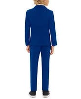 OppoSuits Boys Navy Royale Solid Slim Fit Suit