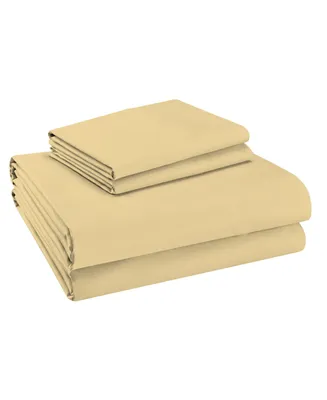 Purity Home Solid 400 Thread Count Full Sheet Set, 4 Pieces