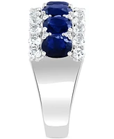 Effy Blue & White Sapphire Ring (3-1/2 ct. t.w.) Diamond (1/20 14k Gold. (Also available Emerald and Pink Sapphire)