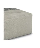 Sabella Square Woven Outdoor and Indoor Pouf