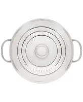 Le Creuset 4.5 Quart Stainless Steel Rondeau with Lid