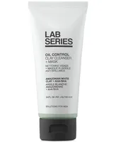 Lab Series Skincare for Men Oil Control Clay Cleanser + Mask, 3.4
