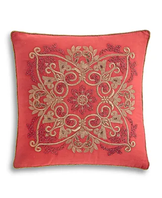 Hotel Collection Ornate Scroll Decorative Pillow, 18" x 18", Created for Macy's