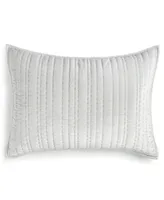 Closeout! Hotel Collection Variegated Stripe Quilted Velvet Sham, King, Created for Macy's