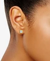 Giani Bernini Cubic Zirconia Princess Stud Earrings Sterling Silver, Created for Macy's