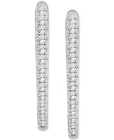 Diamond Hoop Earrings (1/2 ct. t.w.) in Sterling Silver