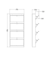 Tvilum Bright -Drawer Shoe Cabinet