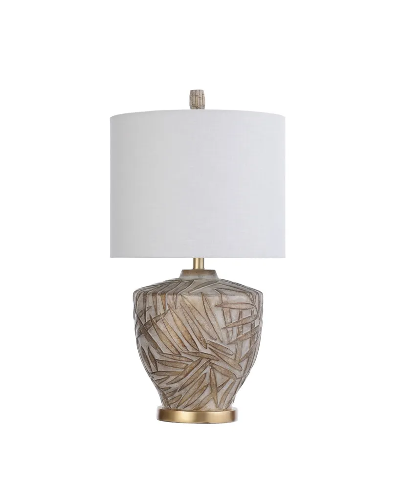 Lalita Palm Leaf Print Table Lamp