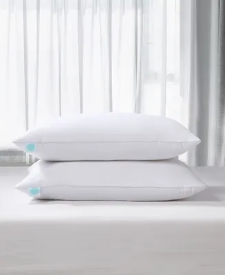 Martha Stewart White Feather & Down Medium/Firm Lyocell-Around 2-Pack Pillow