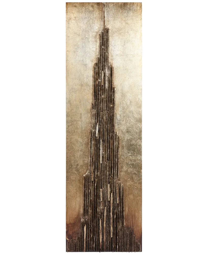 Empire Art Direct Stratified Metallic Handed Painted Rugged Wooden Wall Art, 72" x 22" x 2.8"