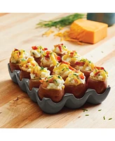 Rachael Ray Solid Glaze Ceramics Egg Tray, 12-Cup