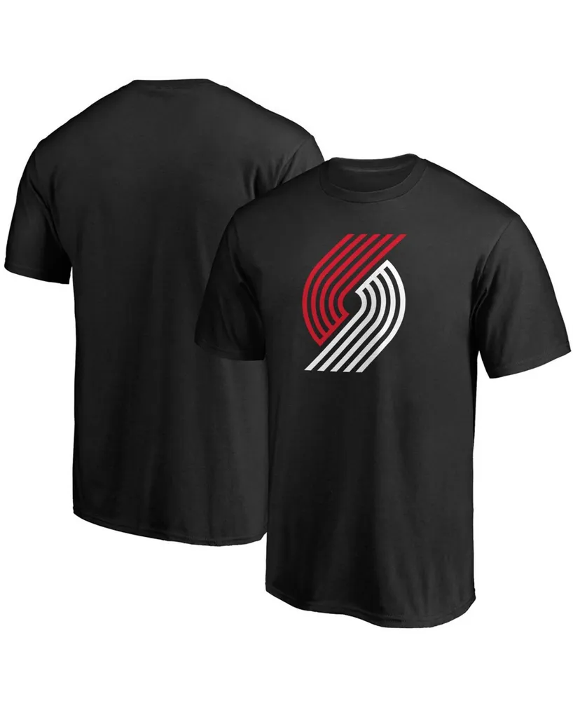 Men's Black Portland Trail Blazers Primary Team Logo T-shirt