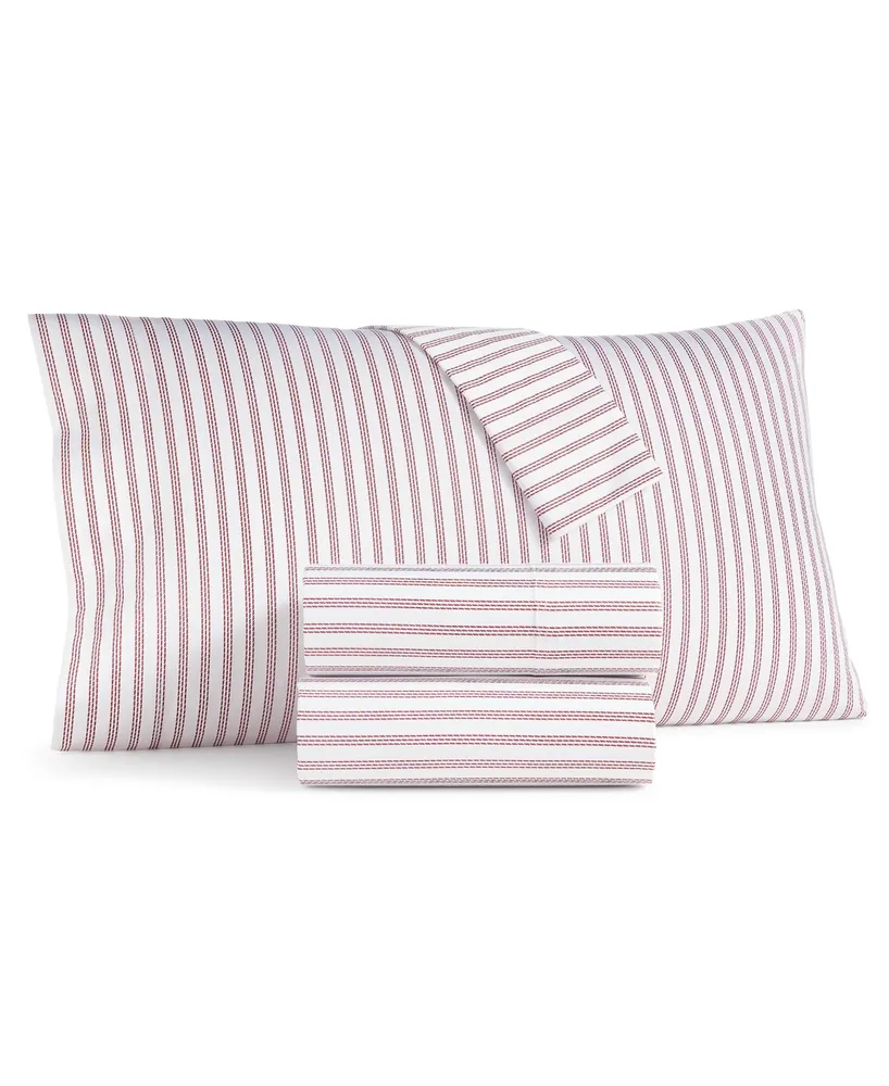 Charter Club Damask Designs Holiday Cotton 4-Pc. Sheet Set, California King, Created for Macy's