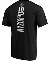 Men's Demar Derozan Black San Antonio Spurs Playmaker Name and Number Team Logo T-shirt