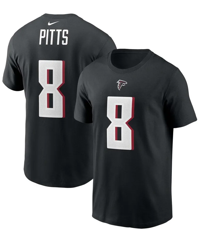 Men's Kyle Pitts Black Atlanta Falcons 2021 Nfl Draft First Round Pick Player Name and Number T-shirt