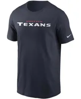 Men's Navy Houston Texans Team Wordmark T-shirt