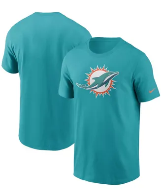 Men's Aqua Miami Dolphins Primary Logo T-shirt