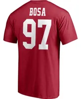 Men's Nick Bosa Scarlet San Francisco 49ers Player Icon Name and Number T-shirt