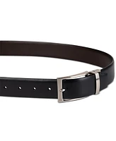 Calvin Klein Men's Two-In-One Feather Edge Reversible Dress Belt